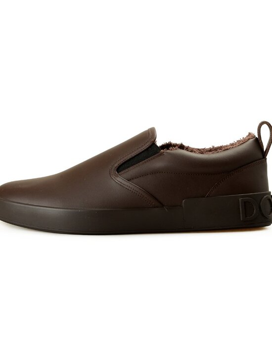 Dolce & Gabbana Men\'s Brown Leather Slip On Loafers Shoes US 11 IT 44 main image 7